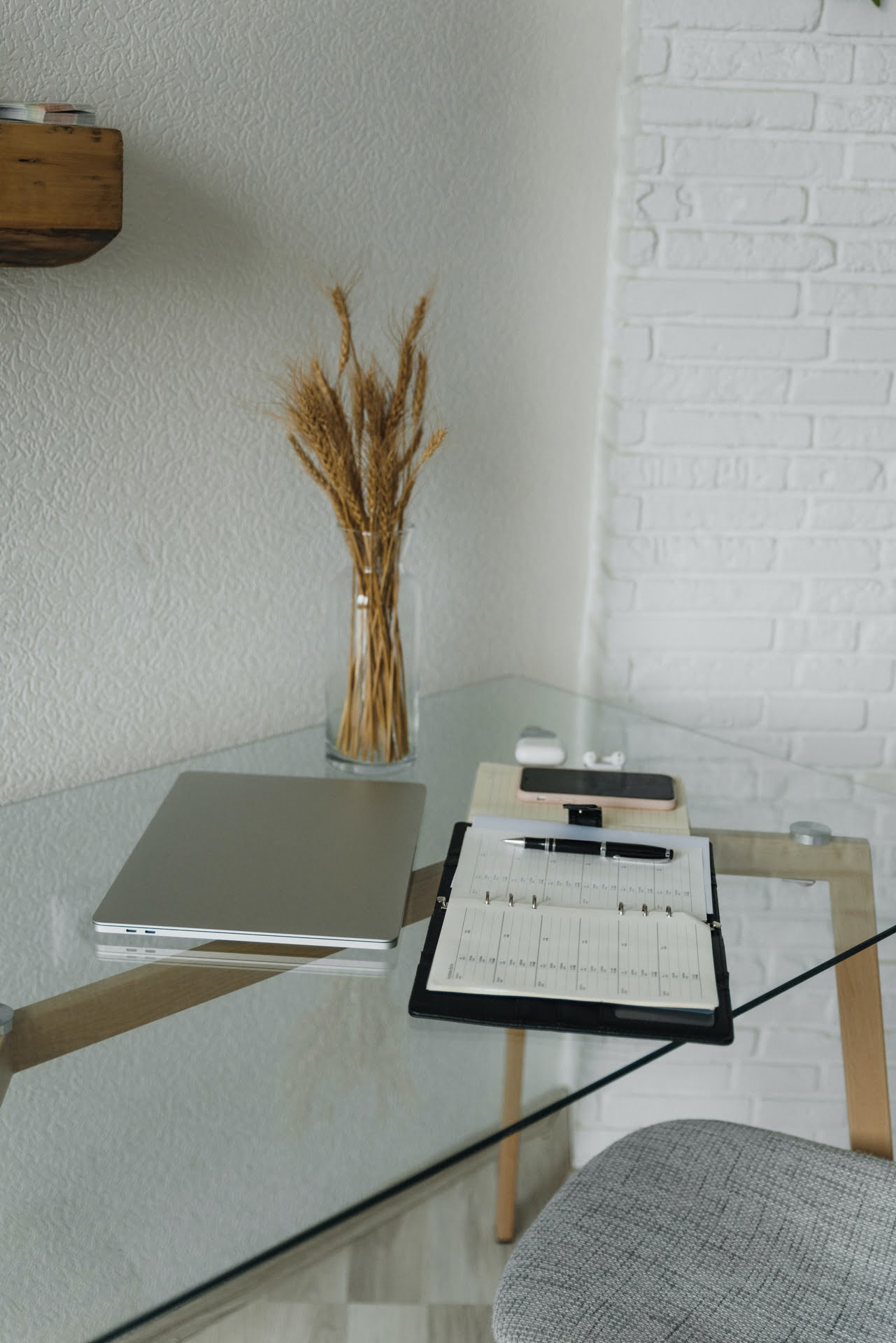 bureau en verre